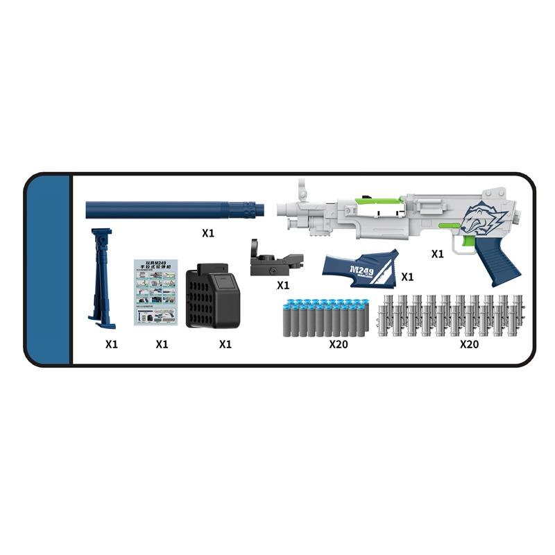 M249 Manual Pull Soft Bullet Rifle