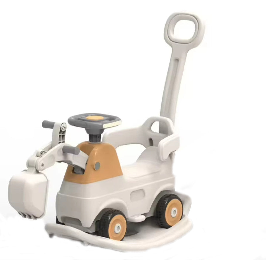 Orbic Kids Four In One Rocking Excavator Brown