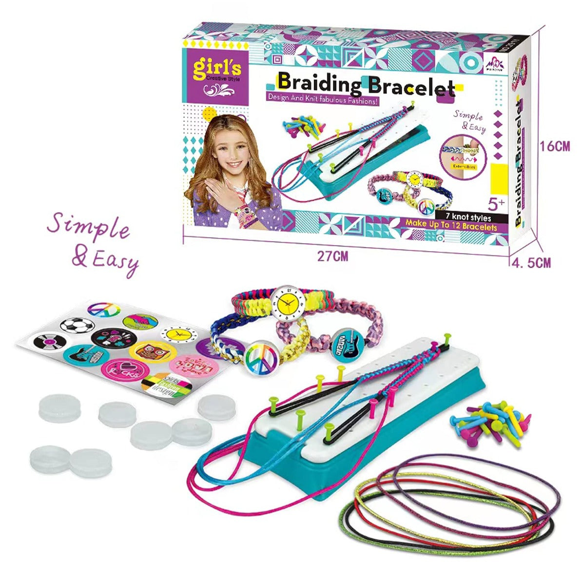 MBK Friendship DIY Bracelet Braiding Making Kit