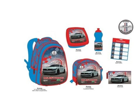 Mustang 6 In 1 Backpack Set 16inch