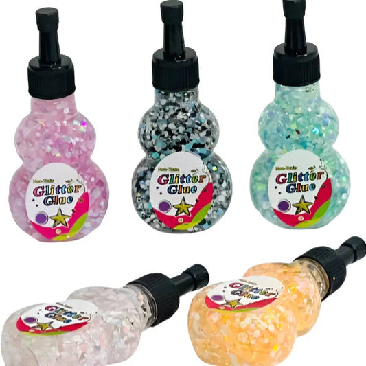 Non Toxic Glitter Glue Assorted Colors 10 Pcs