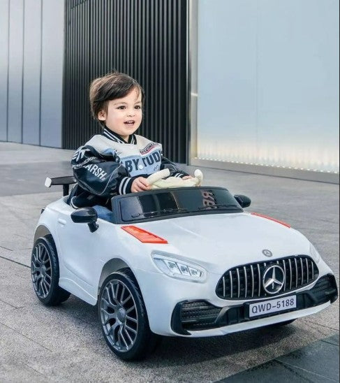 Mercedes 12V Battery Operated Ride On Car White