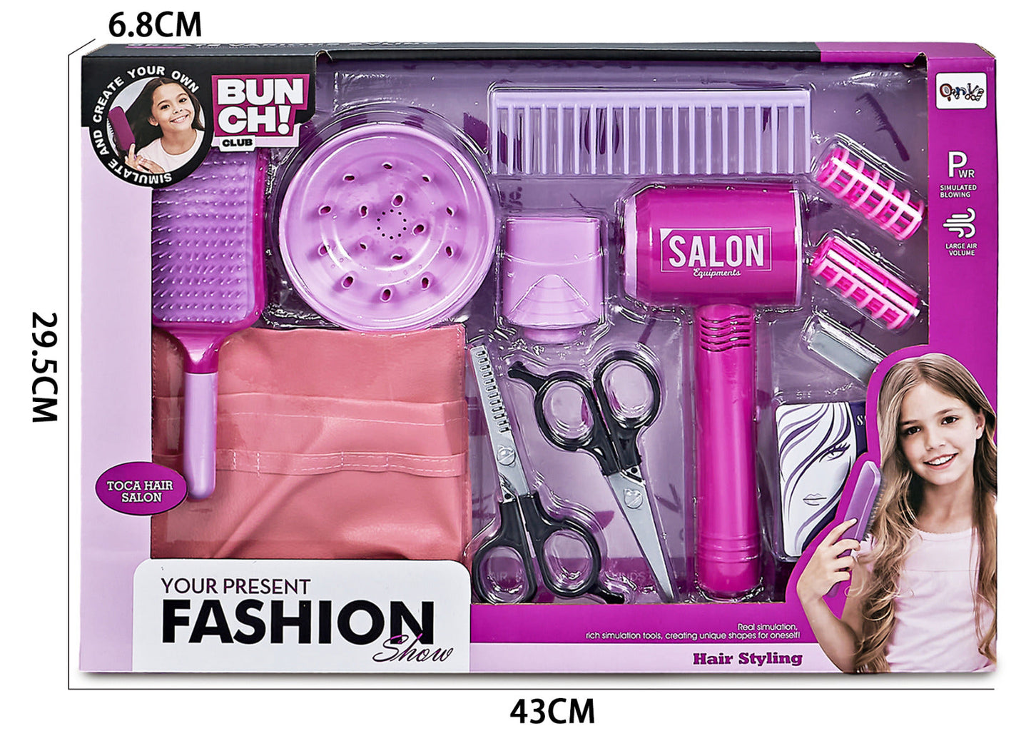 Beauty Saloon with Hair Curler Playset 13pcs