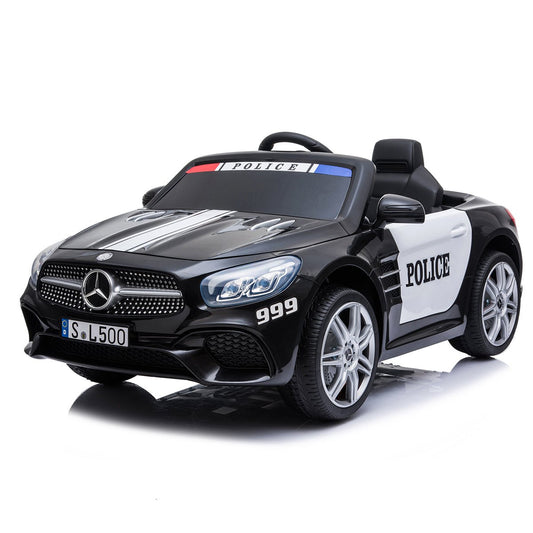 Mercedes Benz SL500 12V Electric Ride On Police Car Black 12V