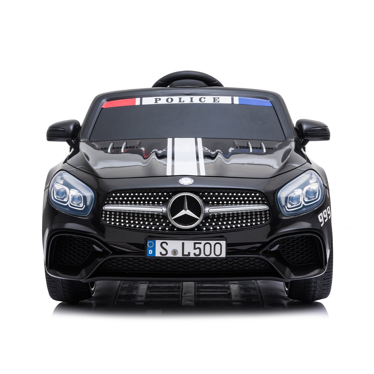 Mercedes Benz SL500 12V Electric Ride On Police Car Black 12V