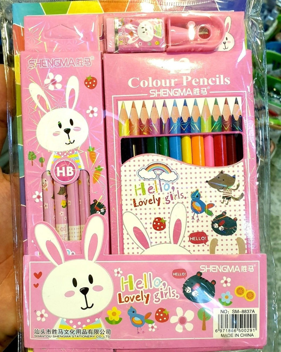 Pvc Bag Stationery Set SM8837A Assorted Assorted