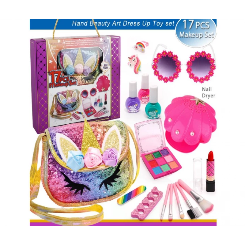 Makeup and Hand Beauty Art Dress Up Toy 17Pcs
