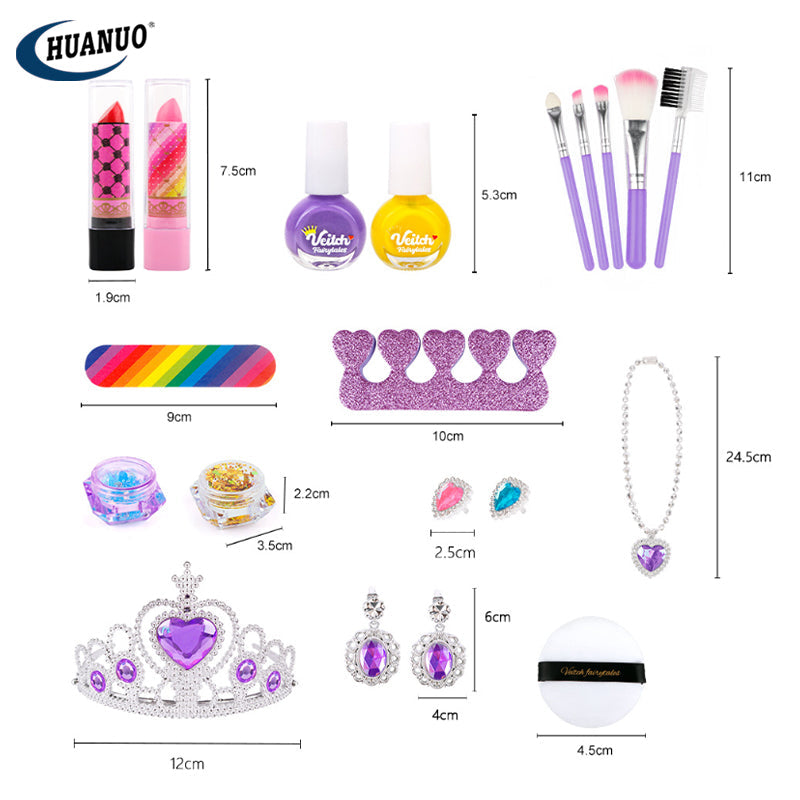 Diamond Treasure Box Purple Makeup Set 23 Pieces