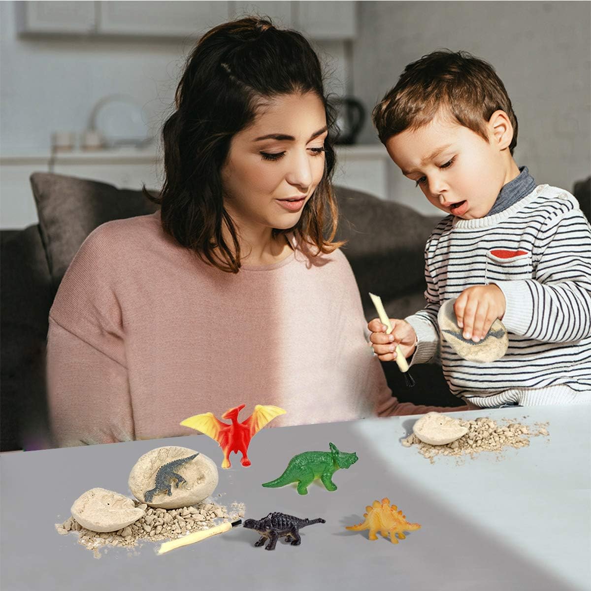 Dinosaur Eggs Excavation Dig Kit Assorted