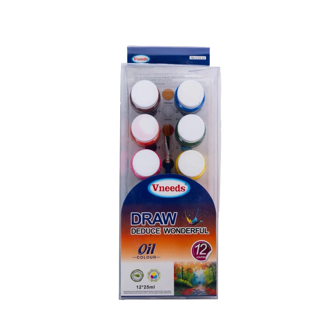 Vneeds Oil Colour Bottle 12 Pcs