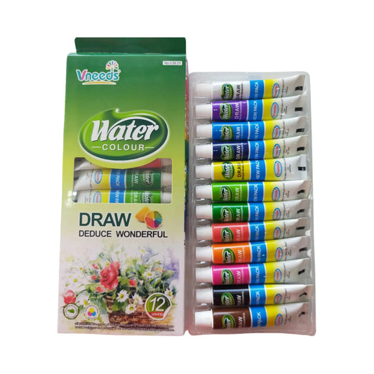 Vneeds Water Color Tube Set 12Pcs