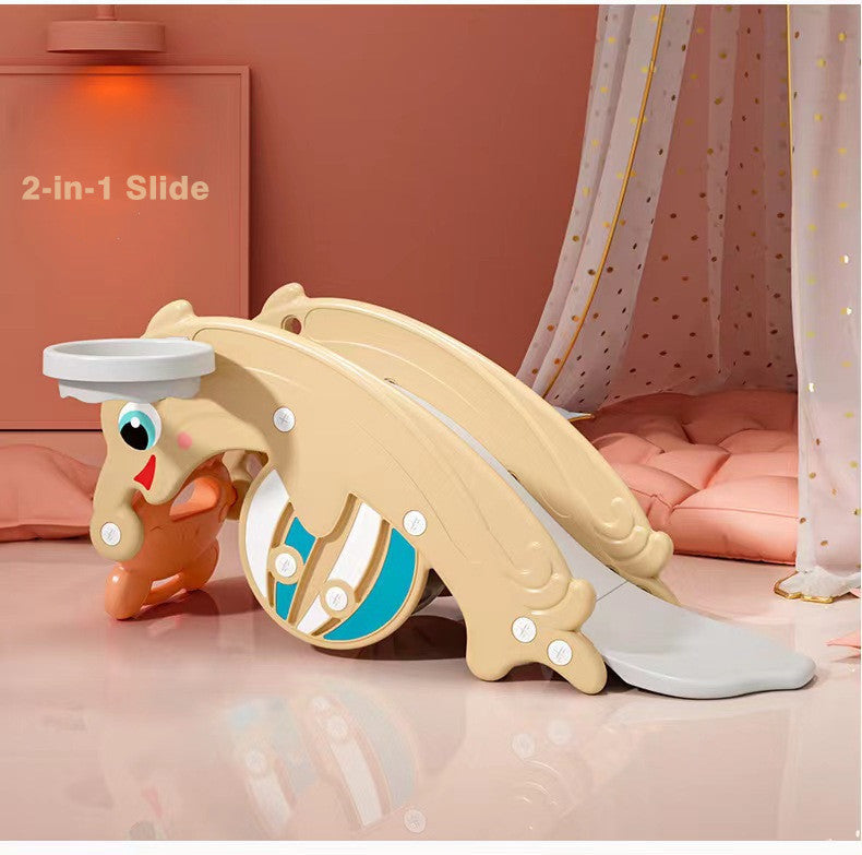 Kids 2 in 1 Rocking chair and Slide Orange