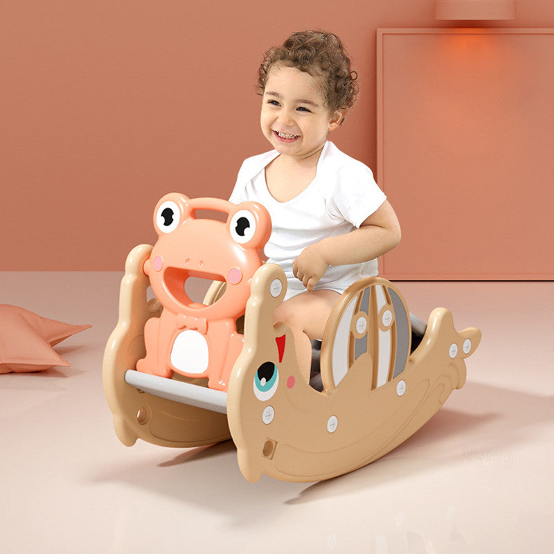 Kids 2 in 1 Rocking chair and Slide Orange