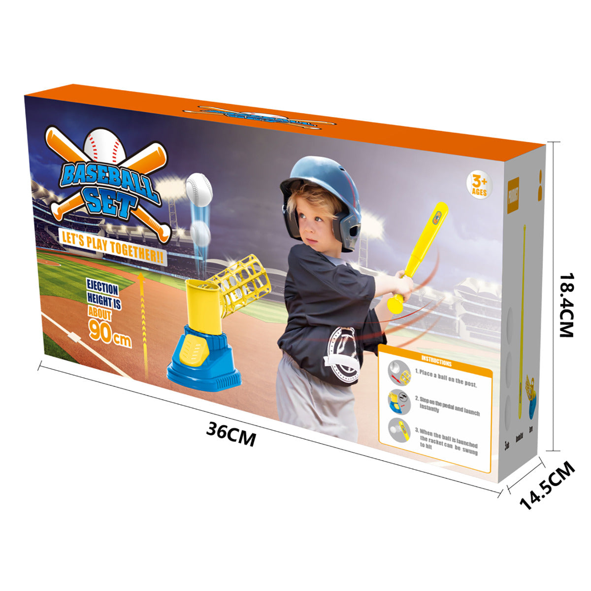 Toddler Baseball Pitching Machine Pop A Pitch Baseball