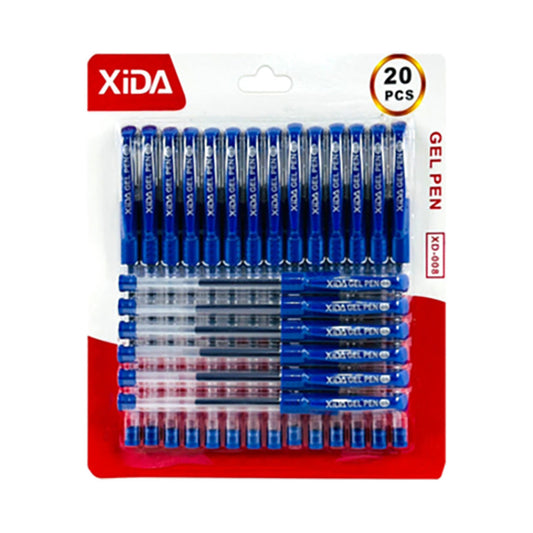 Xida Gel Pen 20Pcs Card