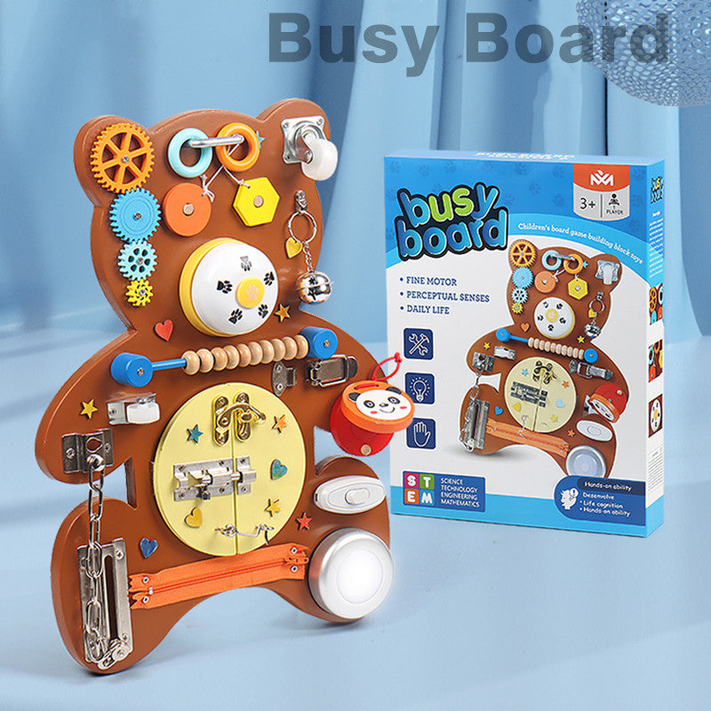 Teddy Bear Busy board