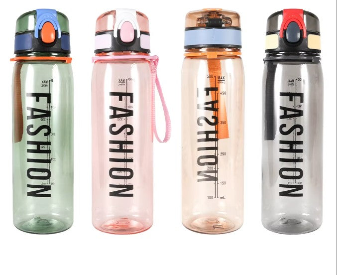 Plastic Sports Water Bottle  600 ml Assorted Assorted