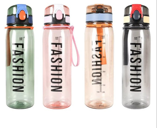 Plastic Sports Water Bottle  600 ml Assorted Assorted