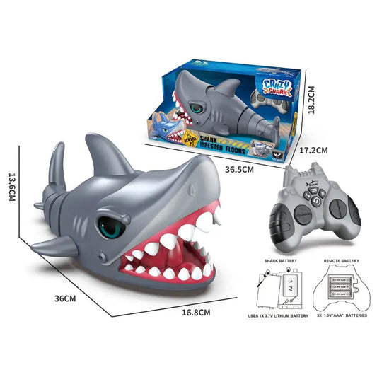 Crazy Shark Remote Control Operated With Rechargeable Battery